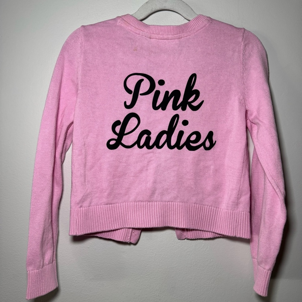Pink Ladies Cardigan Costume‎ Grease 50’s Size 5/6